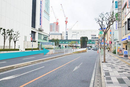 さいたま市営浦和駅東口駐車場 入り口