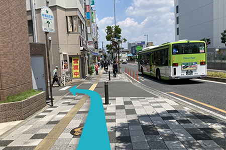 電車でお越しの方-手順（6）