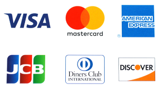 VISA、Mastercard、American Express、JCB、Diners Club、Discoverのロゴ一覧